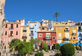 Obraz premium Casas de colores en Villajoyosa, España