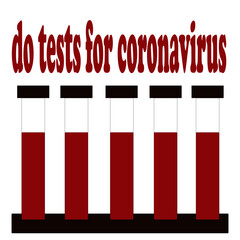 do tests for coronavirus vector illustration, doing tests you hold health in your hands vector illustration