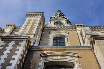 Saint Vincent de Paul church (former church Holy Louis of Jesuits, built by Jesuits in mid-1600s). Blois, Loir-et-Cher departement in Loire Valley, France.