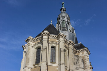 Fototapeta premium Saint Vincent de Paul church (former church Holy Louis of Jesuits, built by Jesuits in mid-1600s). Blois, Loir-et-Cher departement in Loire Valley, France.