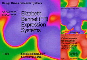 Social Media Vibrant Layout Set