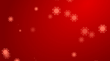 Coronavirus red pattern banner background. Abstract healthcare Illustrations concept COVID-19.