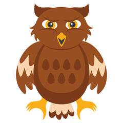 
An owl character icon design
