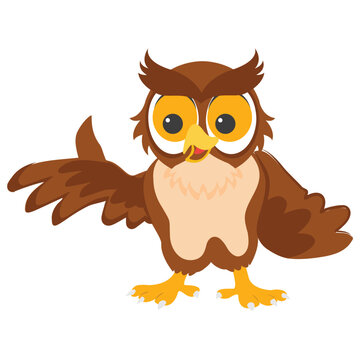 
An owl character icon design
