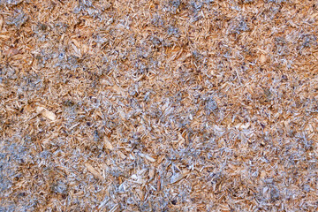 Chipboard. Raw lumber, damaged during storage, having defects