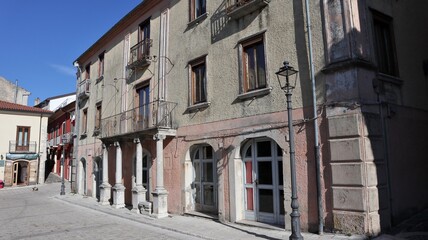 Fototapeta na wymiar Nusco - Scorcio di Palazzo Ebreo