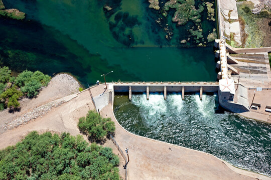 Granite Reef Dam in the desert southwest
