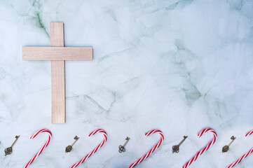 Christmas Bible Study over holiday composition.
Christian concept.