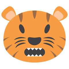

A wild animal, tiger face
