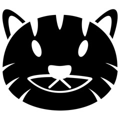

A wild animal, tiger face
