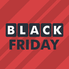 Simple black friday illustration design