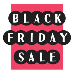 Black friday advert design in flat colors