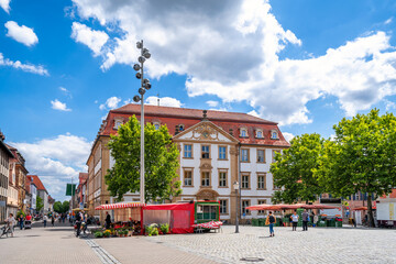 Schlossplatz, Erlangen, Bayern, Deutschland 