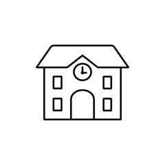 school icon element of school icon for mobile concept and web apps. Thin line school icon can be used for web and mobile. Premium icon on white background