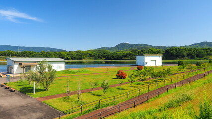 Fototapeta na wymiar 宝山湖(香川県)4