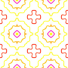 Ikat Design Seamless Pattern. 