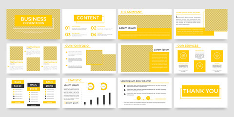Business Presentation slide layout template. Use for corporate report, annual report, brochure cover, advertising, marketing. Multipurpose presentation slide.

