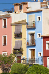 Casas de colores en Villajoyosa, España
