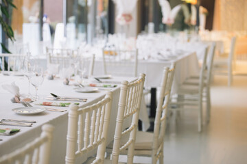 fancy table set for a wedding dinner