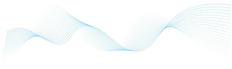 abstract vector blue wave lines on white background	