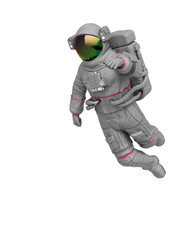 astronaut is floating