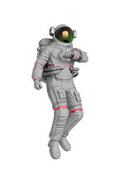 Obraz na płótnie Canvas astronaut checking air