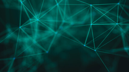 Abstract graphic design. Network connection background. 3d rendering.