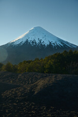 Landscape of Osorno Volcano and Llanquihue Lake at Puerto Varas, Chile, South America.