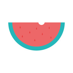 watermelon flat style icon vector design