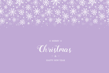 Concept of Christmas greeting card with snowflakes and wishes. Vector