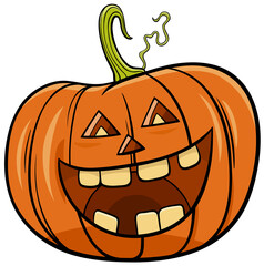 Halloween pumpkin character cartoon illustration