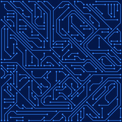 High tech circuit board vector background