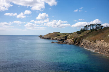 Ausblick an der Küste von Frankreich