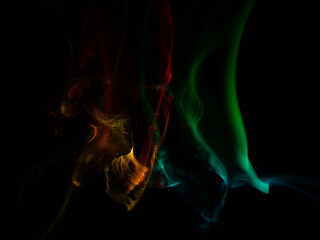 Fototapeta premium lightpainting portrait, new art direction, long exposure photo without photoshop, light drawing at long exposure 