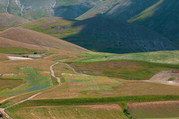 Landscapes of Marche, Italy: Castelluccio di Norcia