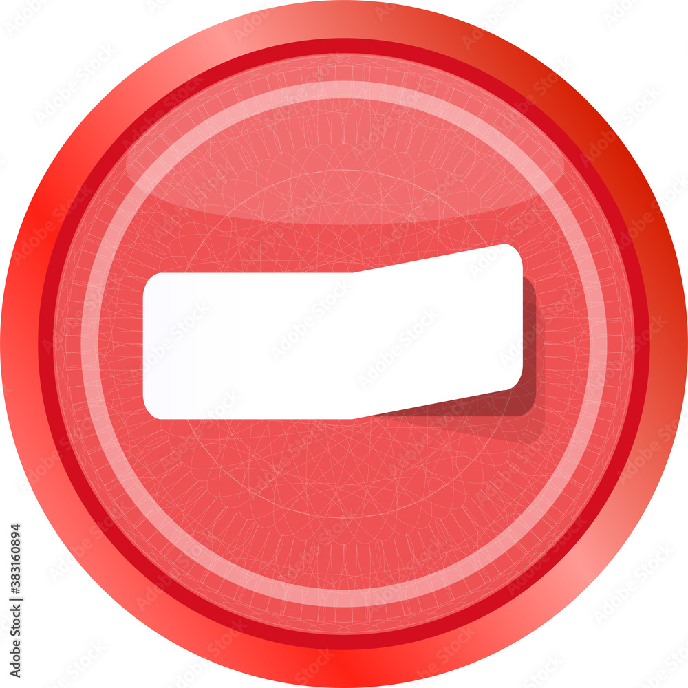 Poster web buttons for design, icon with empty blank white paper