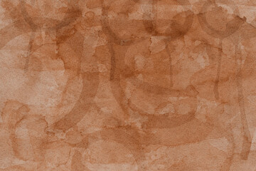Vintage and old looking paper background. Colored orange with a brown retro book cover. Ancient book page.