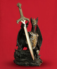 The dragon guardian of the treasure