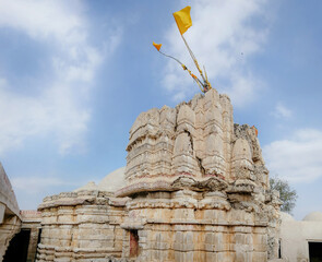 The Gori Temple is a Jain temple in Nagarparkar. It's located 14 miles northwest of the Viravah...
