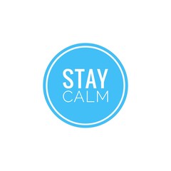 Illustration about stay positive, stay calm, mental health care during New Normal, COVID-19 New Normal