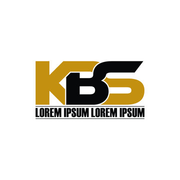 KBS letter monogram logo design vector