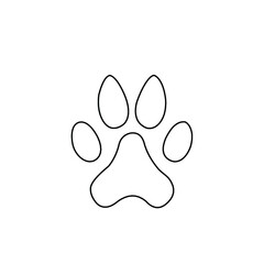 Animal footprint, dog, cat