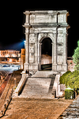 City of Ancona by night, Marche, Italy
