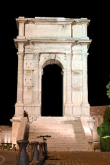 City of Ancona by night, Marche, Italy