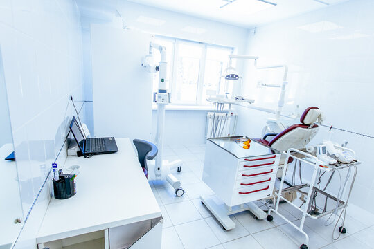 View of modern empty dental surgery