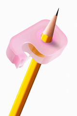 鉛筆とセロハンテープ