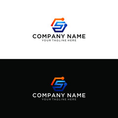 Business logo letter S line vector. , icon design template. Corporate, identity, company, brand, branding, logotype Clean modern and elegant style