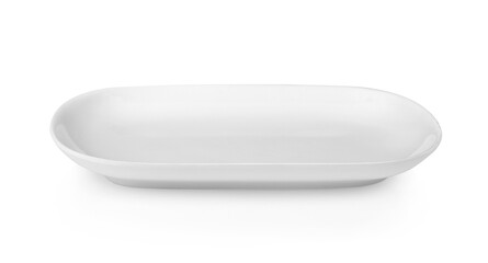 white plate isolated on white background