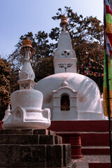 Small stupas located at the base of Swayambhunath, Kathmandu, Nepal