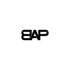 bap letter original monogram logo design